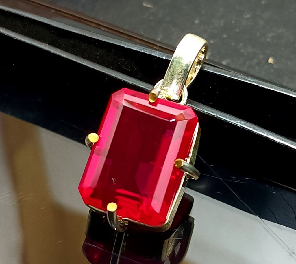 EGL Certified 45.20 Ct Natural RUBY 925 Solid Silver Pendant Loose Gemstone