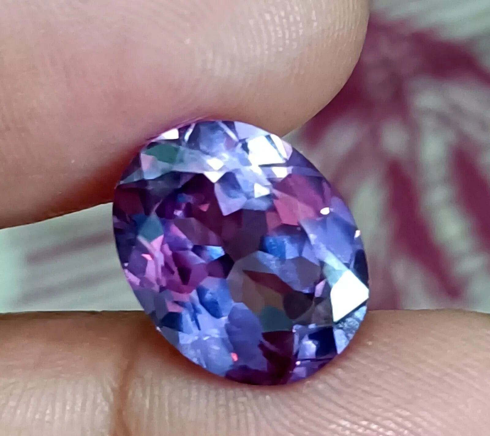 A++ NATURAL Montana Bi-Color Change Alexandrite Oval Cut Loose GEMSTONE 11.85 Ct