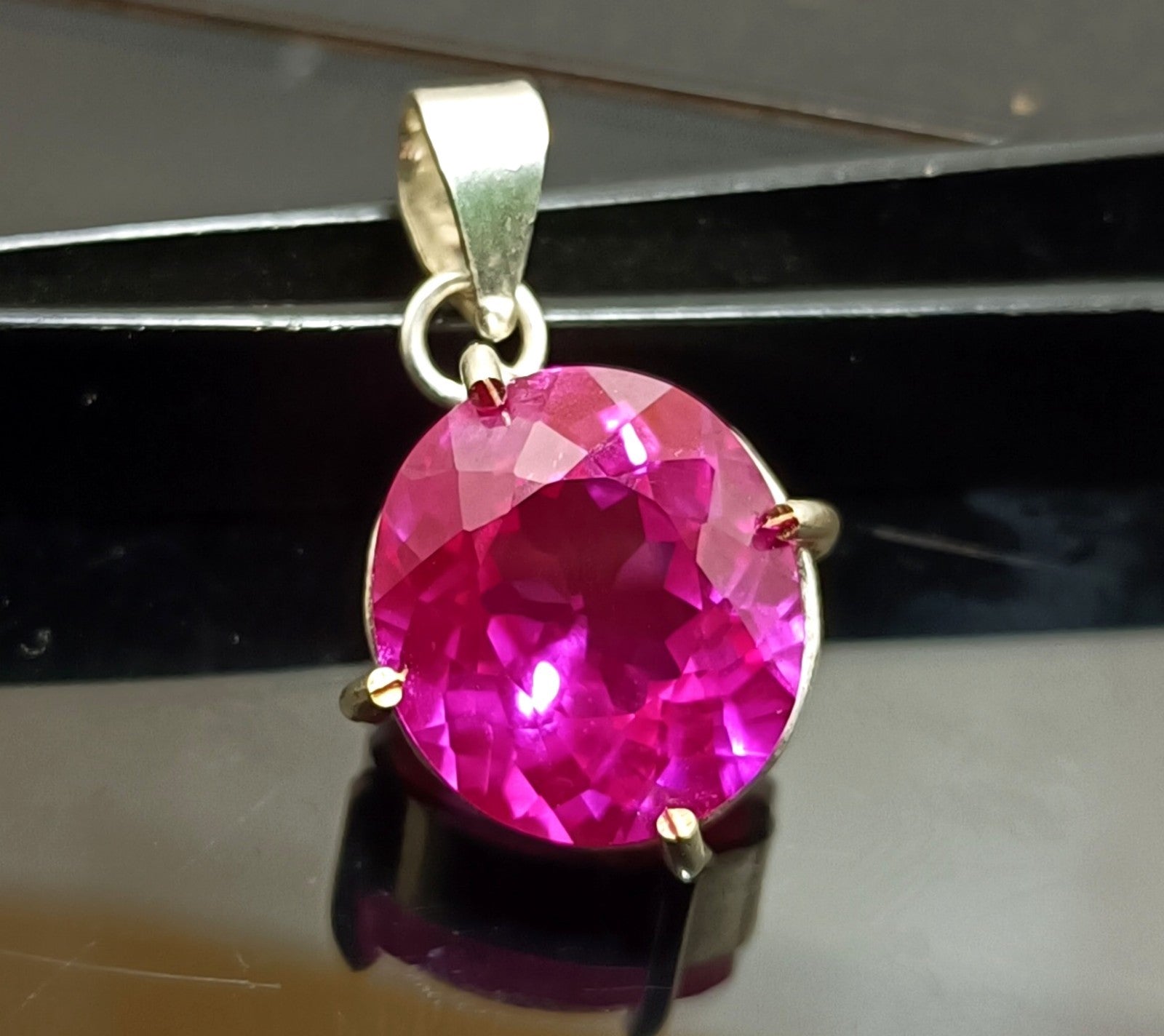 EGL Certified 31.95 Ct Natural Pink RUBY 925 Solid Silver Pendant Loose Gemstone