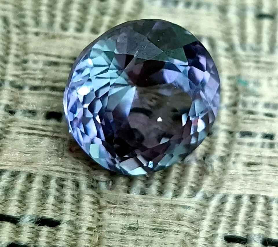 A++ NATURAL Ceylon Bi-Color Change Sapphire Round Cut Loose GEMSTONE 5.5 Ct