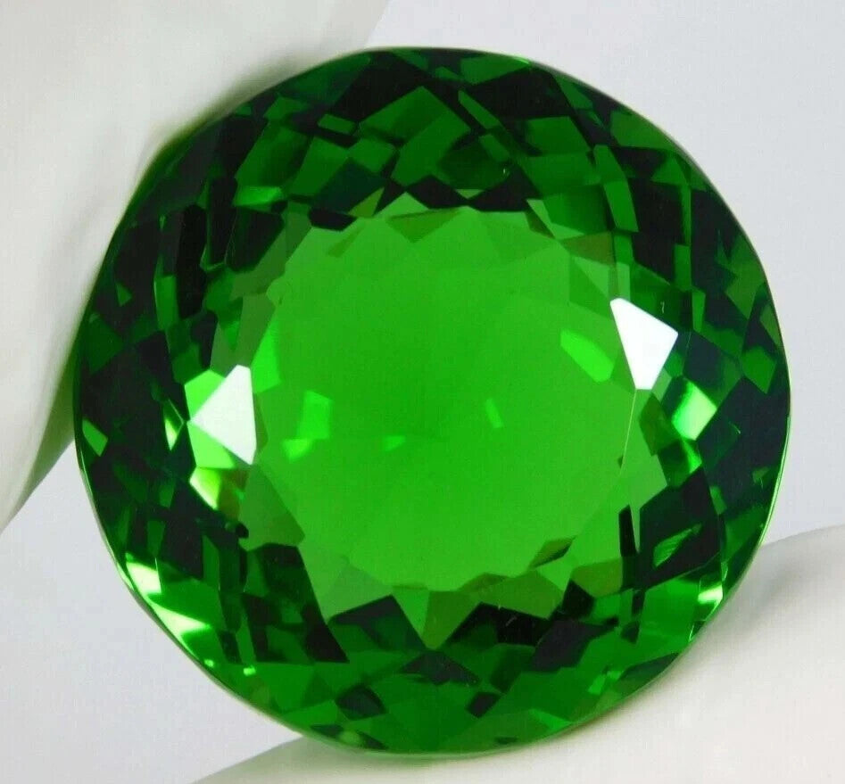 119.50 Ct Natural Round Cut EGL Certified Brazilian Green Topaz Loose Gemstone