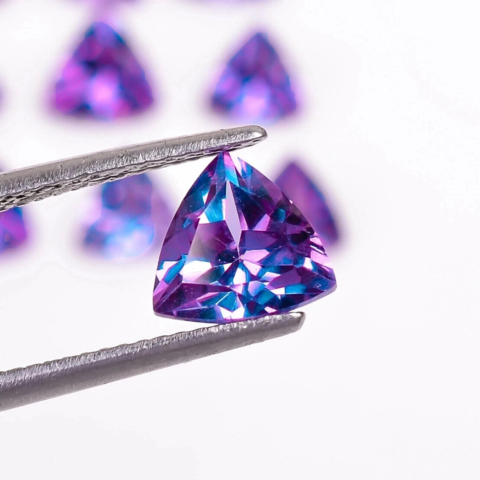 9x9 MM (15 Pcs) Natural Color Change Alexandrite Certified Loose Gemstone Lot