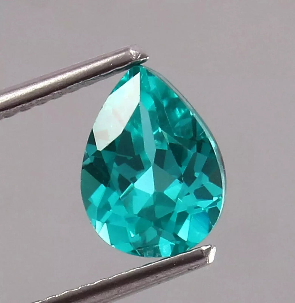 7.80 Ct Certified Natural Blue Paraiba Tourmaline Loose Pear Cut Gemstone