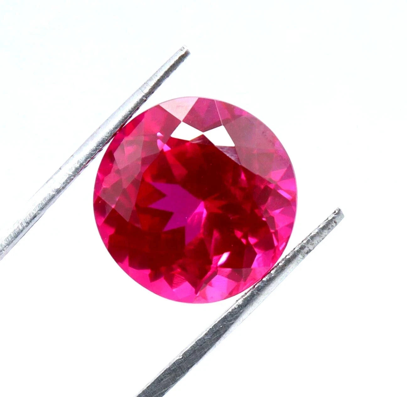 5.60 Ct Natural Pink Sapphire Faceted Round Cut Certified Rare Loose Gemstone