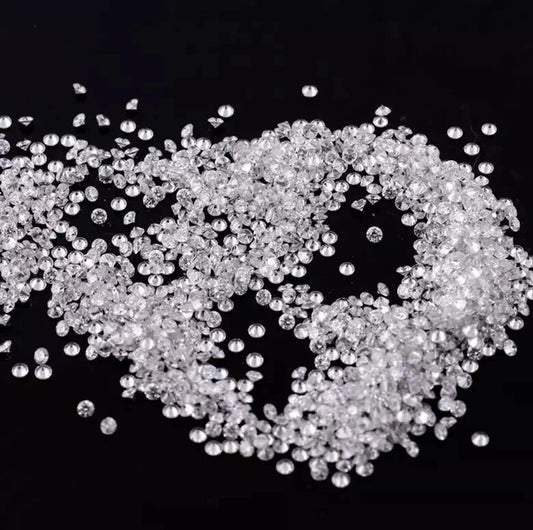 Natural White Color Sapphire 3 mm Round 55 Piece Certified Loose Gemstone Lot