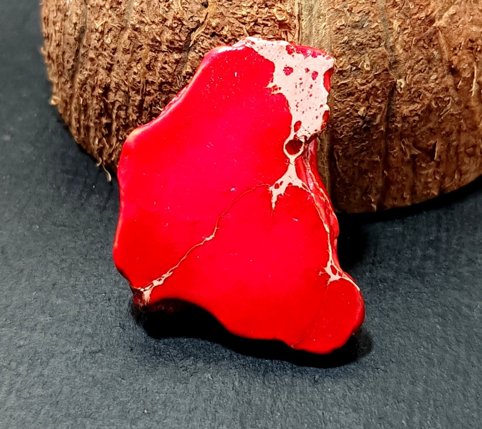 45.35 Ct Natural Arizona Superior Red Turquoise Slab Rough Certified Gemstone