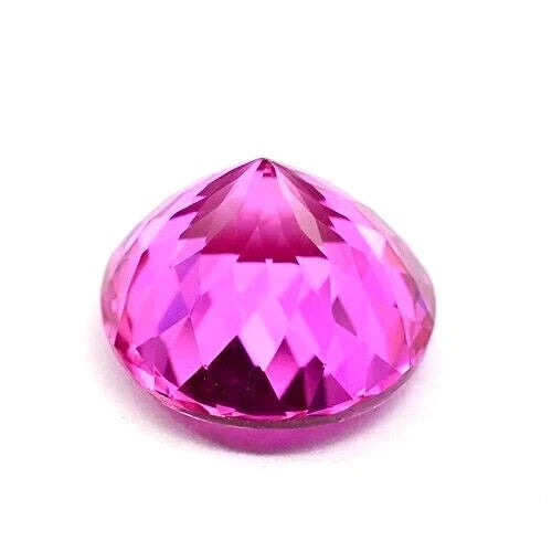 A+ Flawless Natural Ceylon Pink Sapphire Round Cut Loose GEMSTONE 20.25 Ct