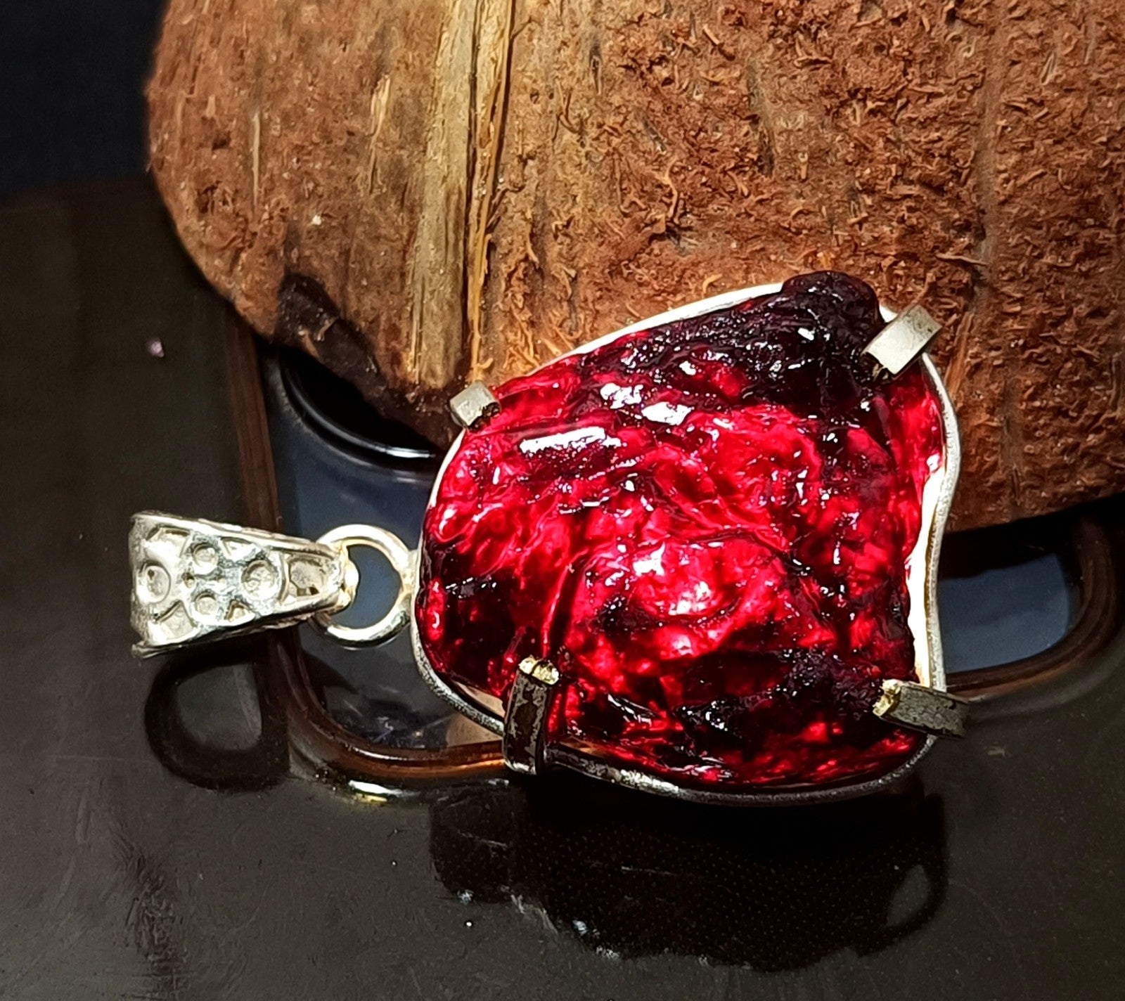 EGL Certified 84.90 Ct Natural PAINITE 925 Solid Silver Pendant LOOSE Gemstone