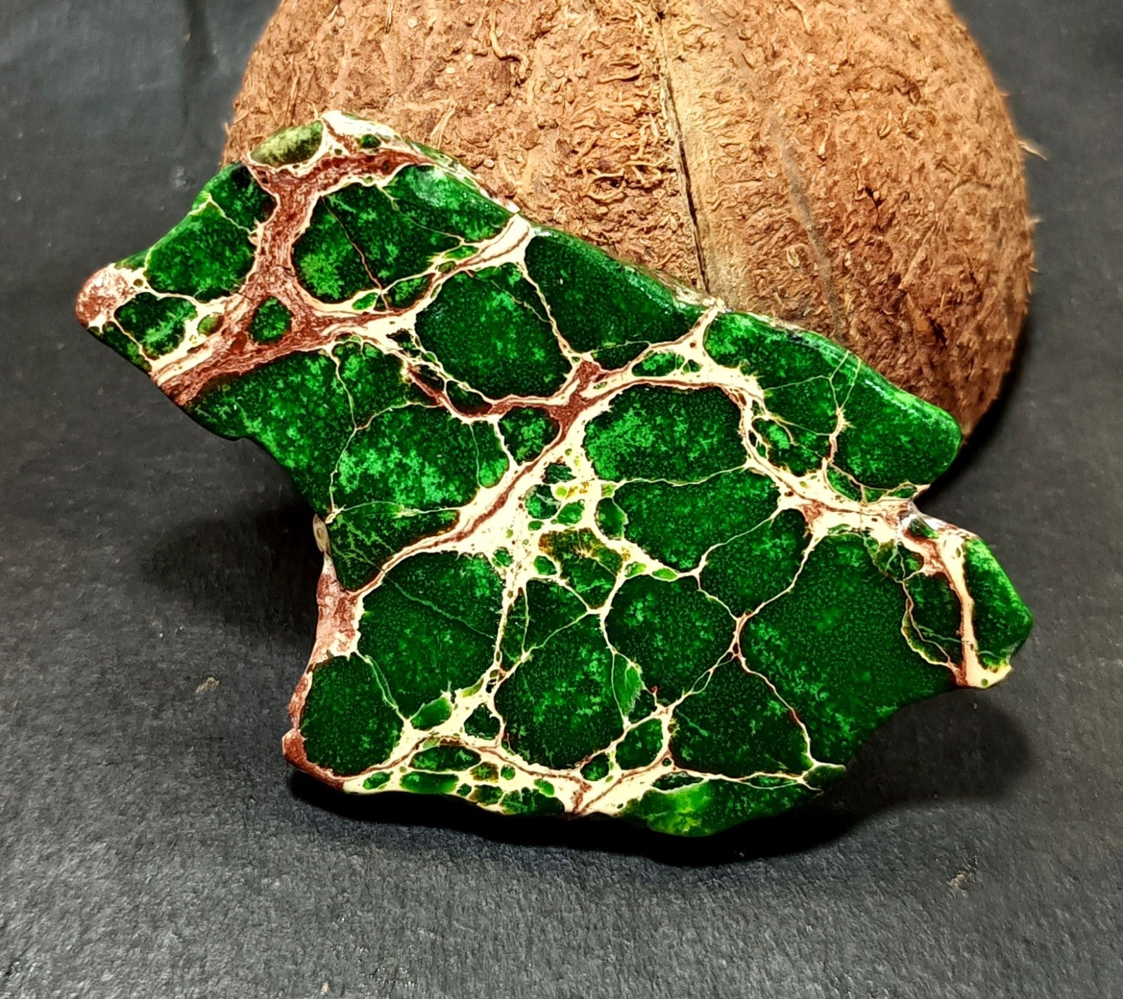 133.45 Ct Natural Arizona Superior Green Turquoise Slab Rough Certified Gemstone