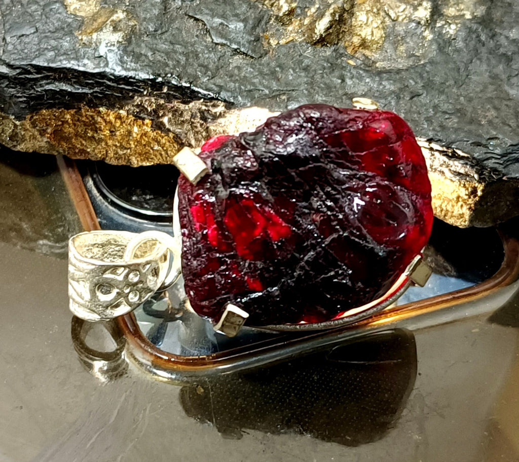 EGL Certified 99.05 Ct Natural PAINITE 925 Solid Silver Pendant LOOSE Gemstone