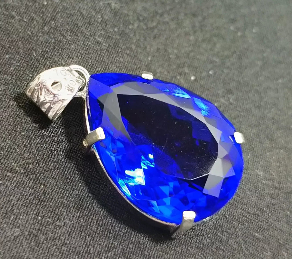 Certified Natural 67.25 Ct Brazilian Blue Pear Topaz Pendant Loose Gemstone