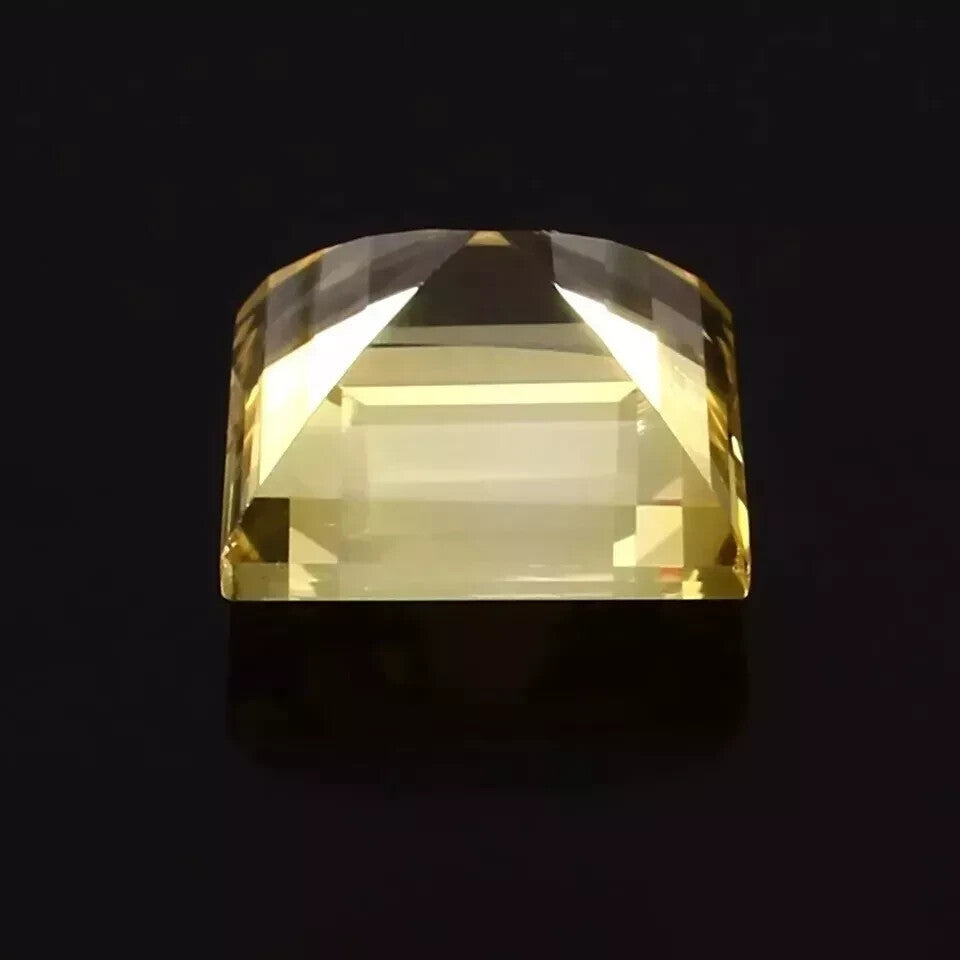 AAA Natural Flawless Ceylon Yellow Sapphire Square Loose Gemstone Cut 12x12 MM