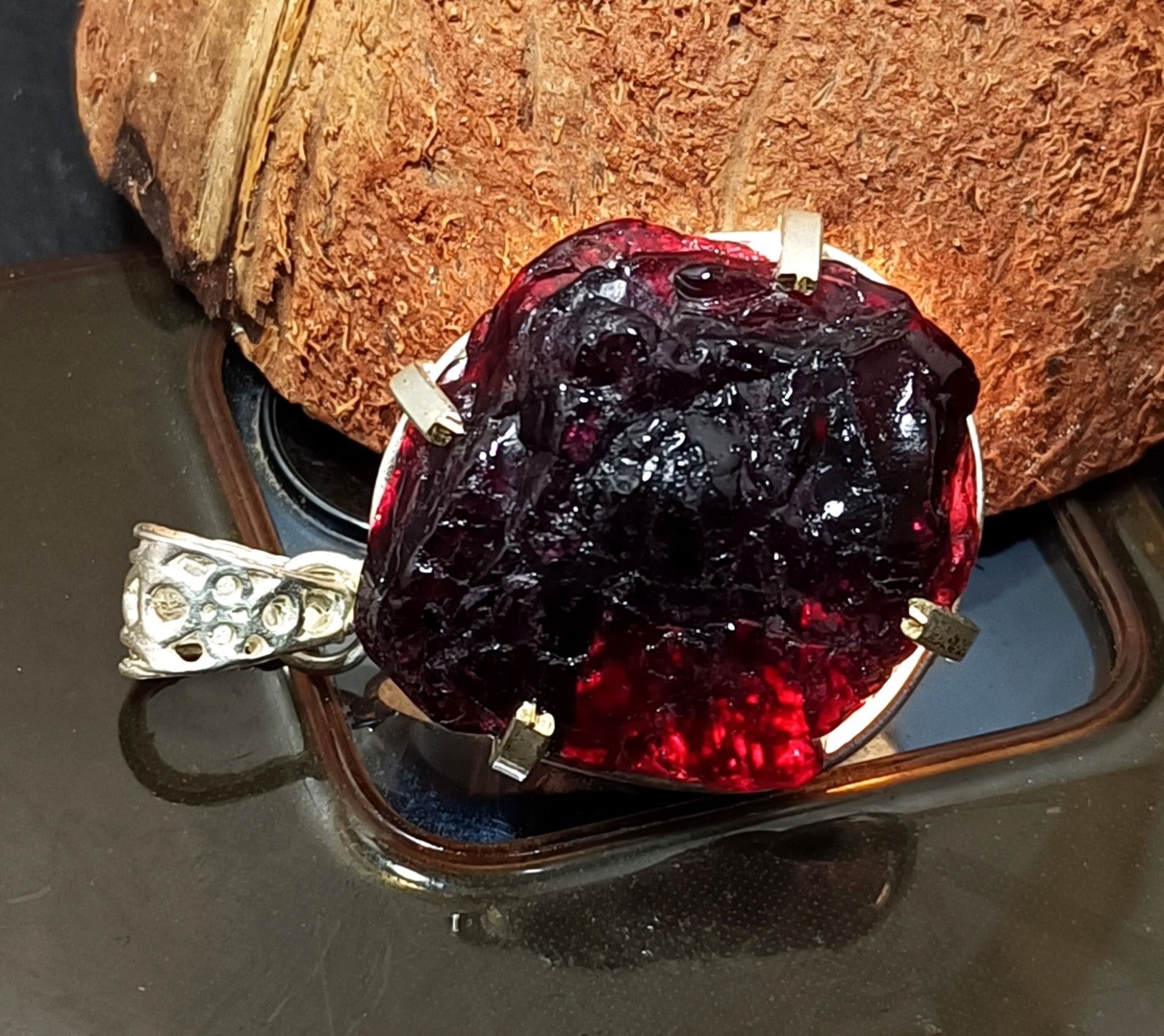 EGL Certified 113.05 Ct Natural PAINITE 925 Solid Silver Pendant LOOSE Gemstone