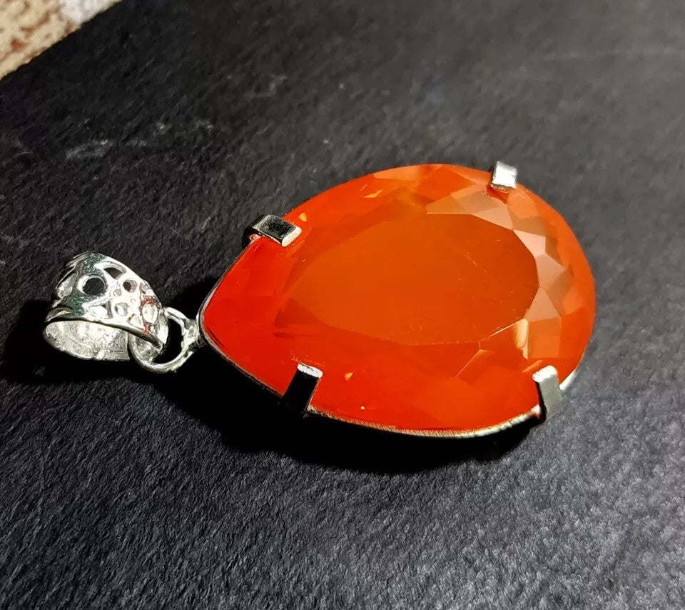 Certified 85.80 Ct Natural Opal Pear Cut 925 Solid Silver Pendant Loose Gemstone