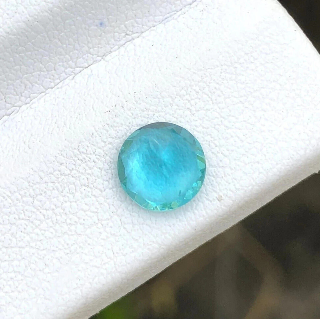 Certified Natural Paraiba Tourmaline 4.80 Ct Blue Round Cut Loose Gemstone
