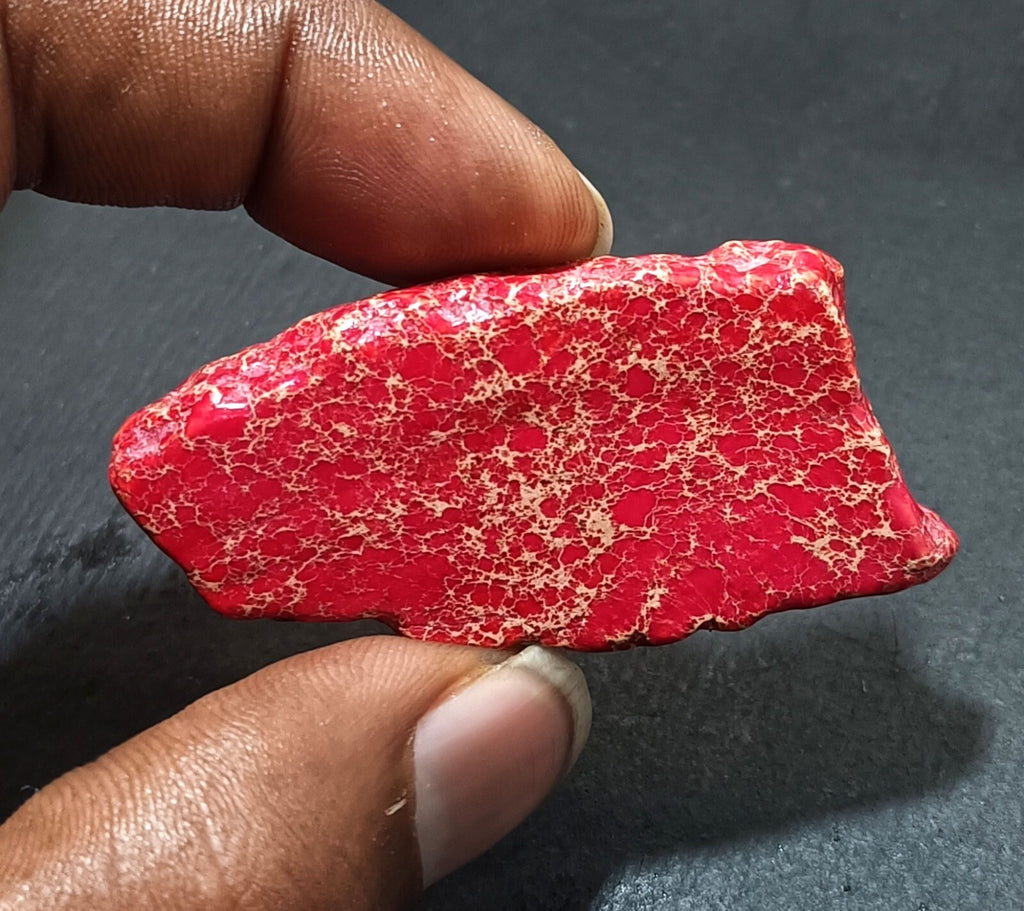 82.15 Ct Natural Arizona Superior Red Turquoise Slab Rough Certified Gemstone