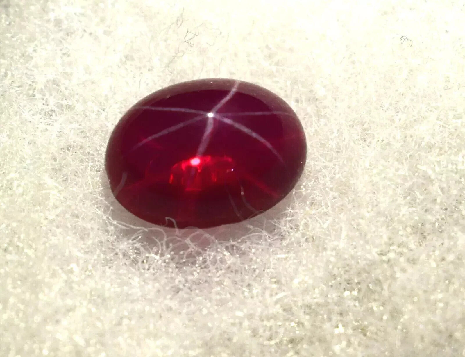Myanmar's Certified Natural Star Red Ruby 13 Ct Cabochon Cut Loose Gems