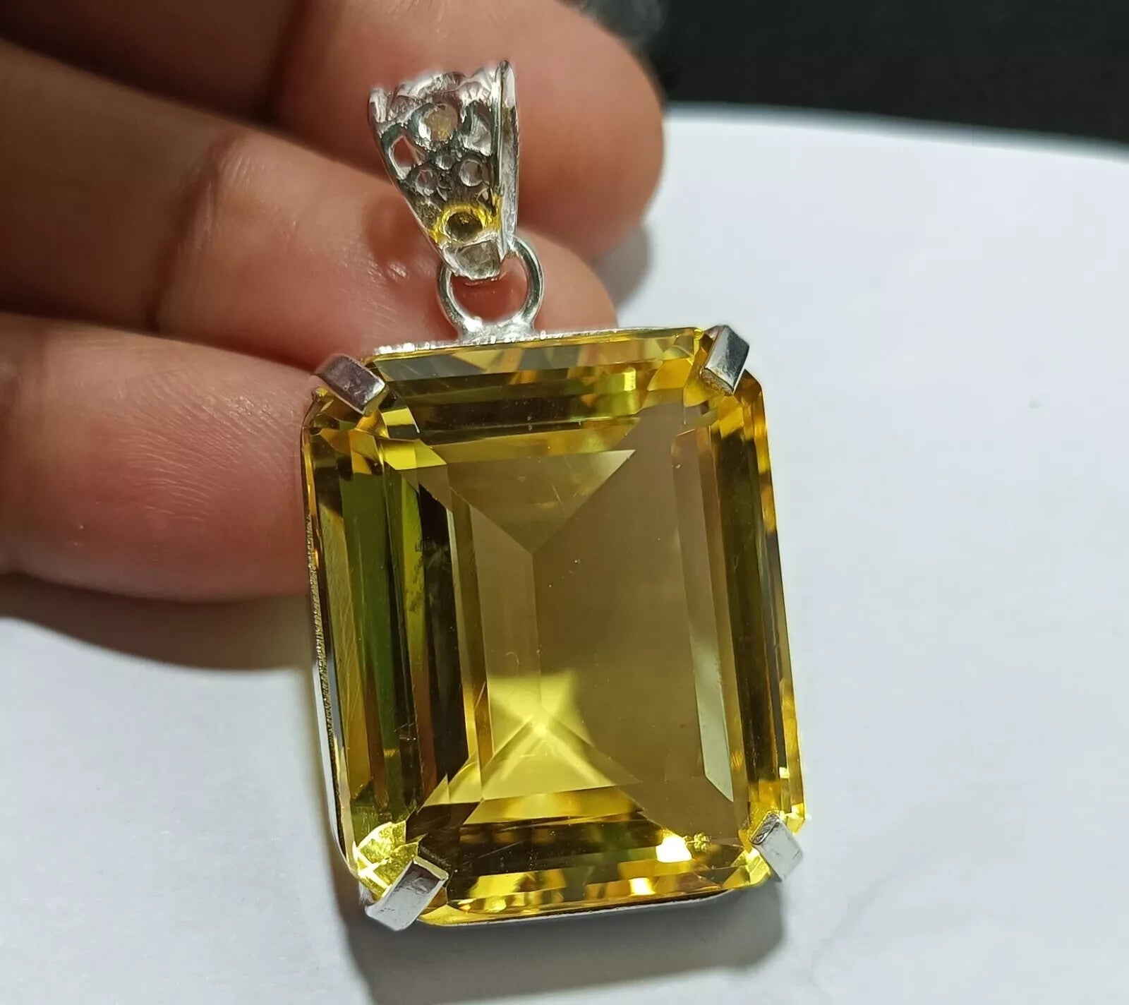 EGL Certified Natural 96.80 Ct Brazilian Emerald Topaz Pendant Loose Gemstone