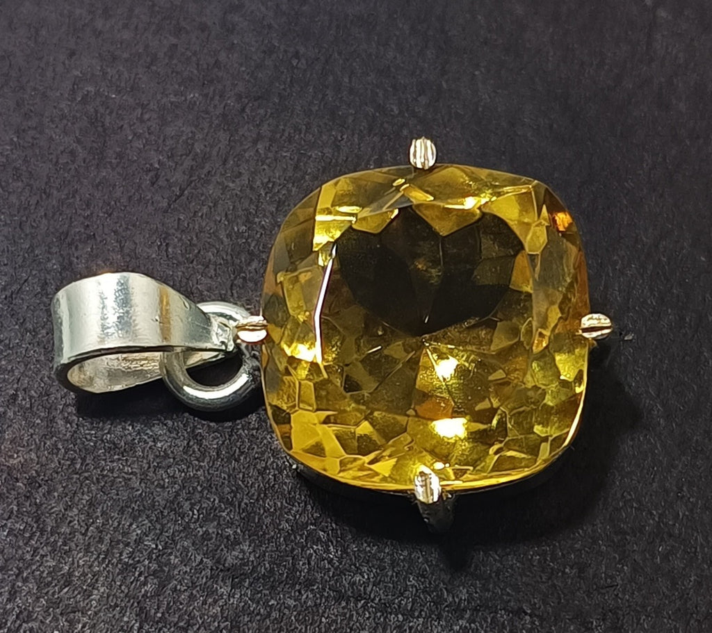 GIE Certified Natural Cushion 37.50Ct Brazilian Cushion Topaz Pendant Loose Gems