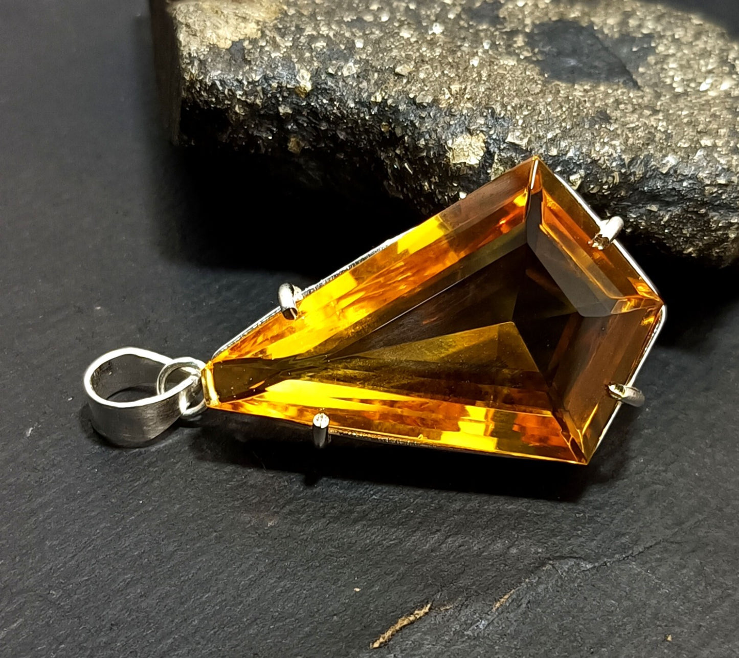 Yellow Fancy Topaz Pendant Certified Natural 63.55 Ct Gift For Loved Ones.