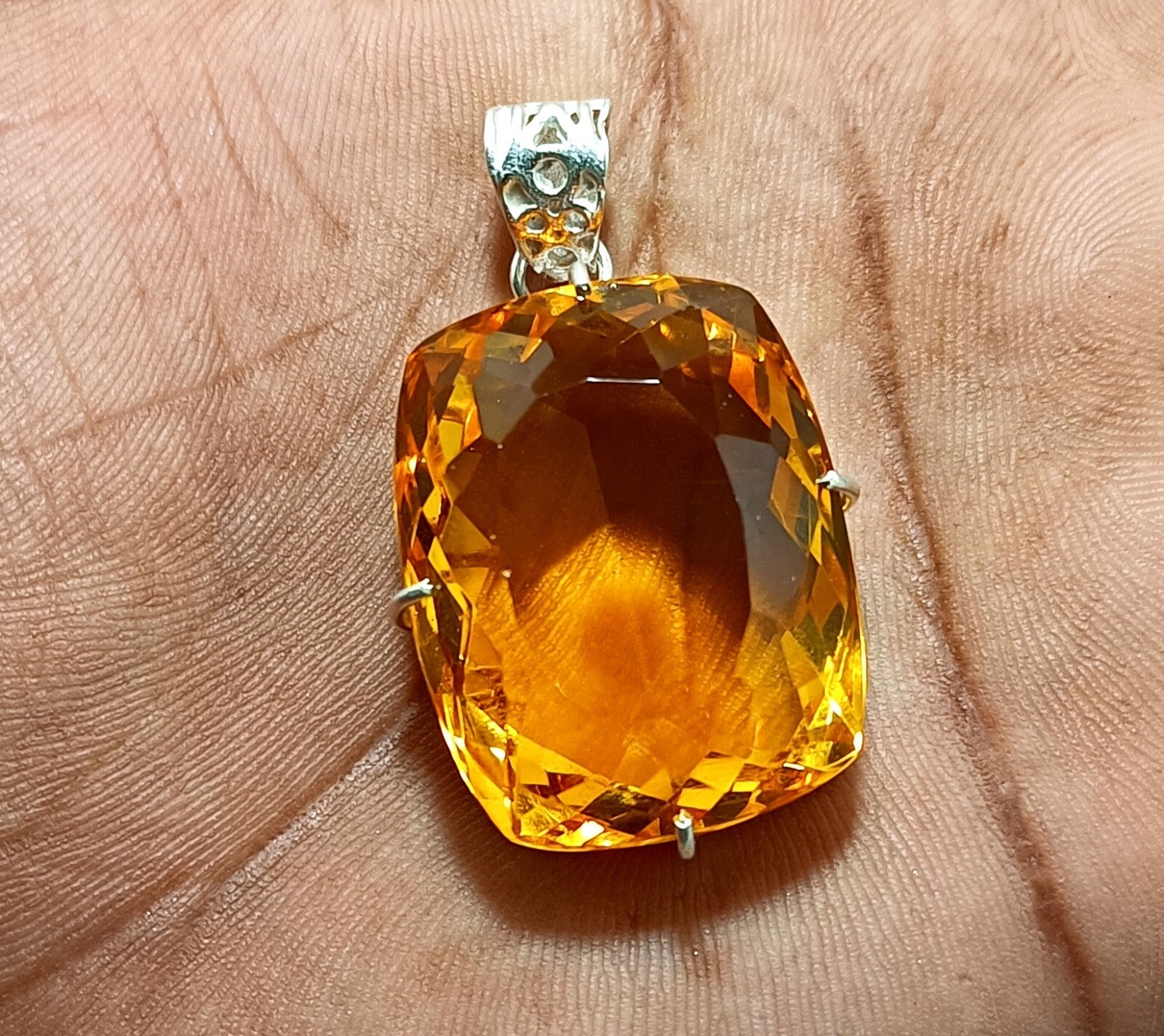 EGL Certified Natural 95.25 Ct Brazilian Cushion Topaz Pendant Loose Gemstone