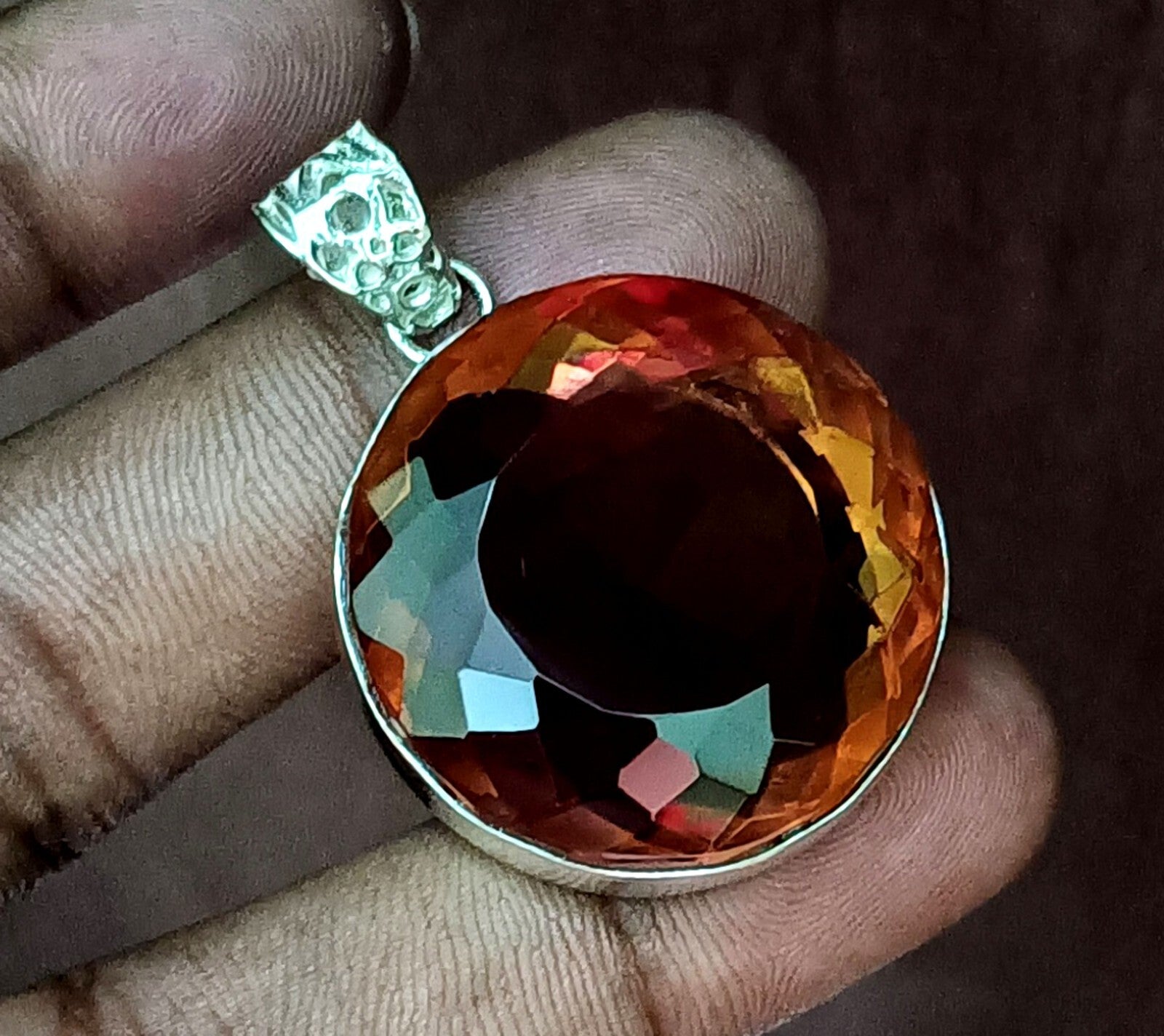 100.00 Ct Natural Zultanite 925 Silver Round Cut Pendant Loose Gems EGLCertified