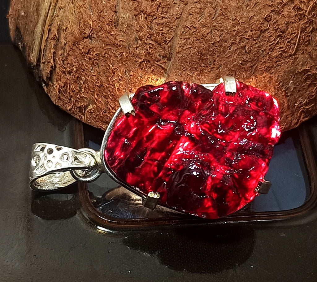 EGL Certified 86.10 Ct Natural PAINITE 925 Solid Silver Pendant LOOSE Gemstone