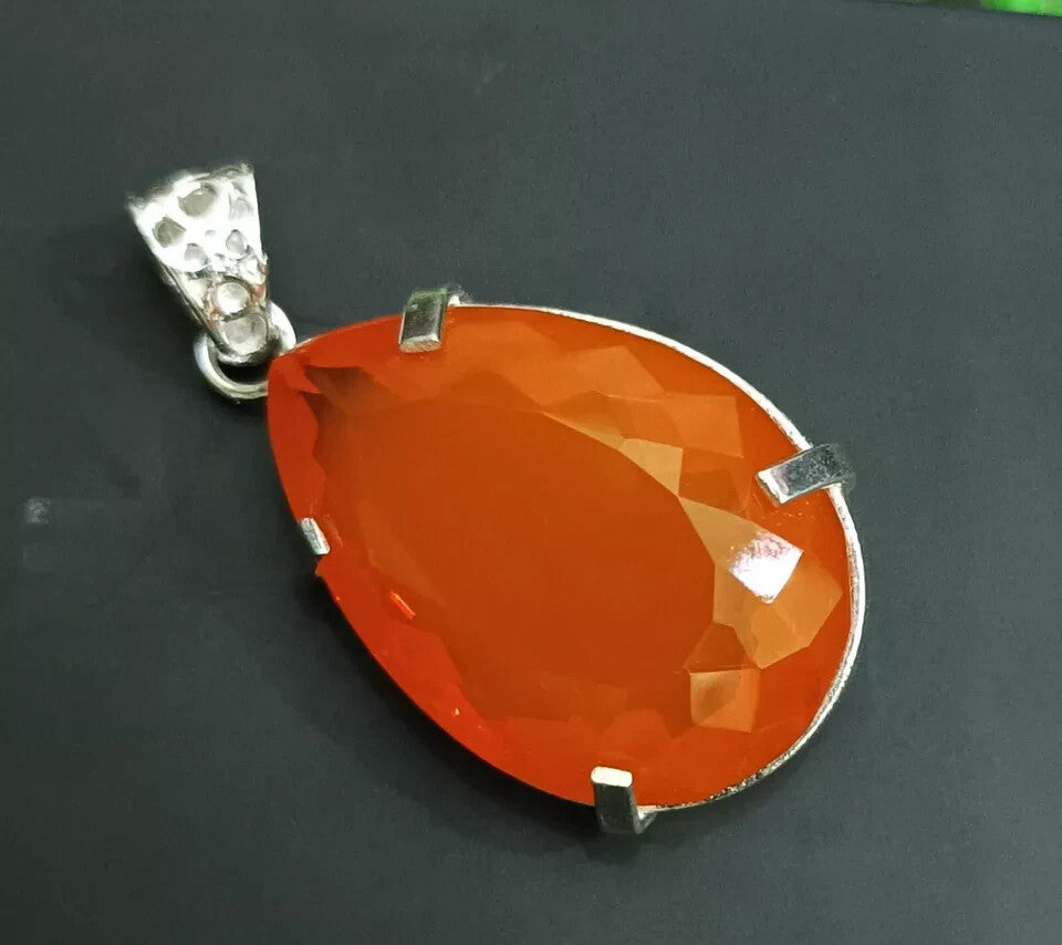 Certified 85.80 Ct Natural Opal Pear Cut 925 Solid Silver Pendant Loose Gemstone