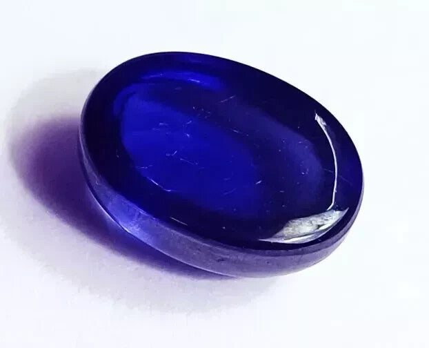Loose Natural Blue Sapphire Certified Gemstone Oval Cabochon 25.45 Ct