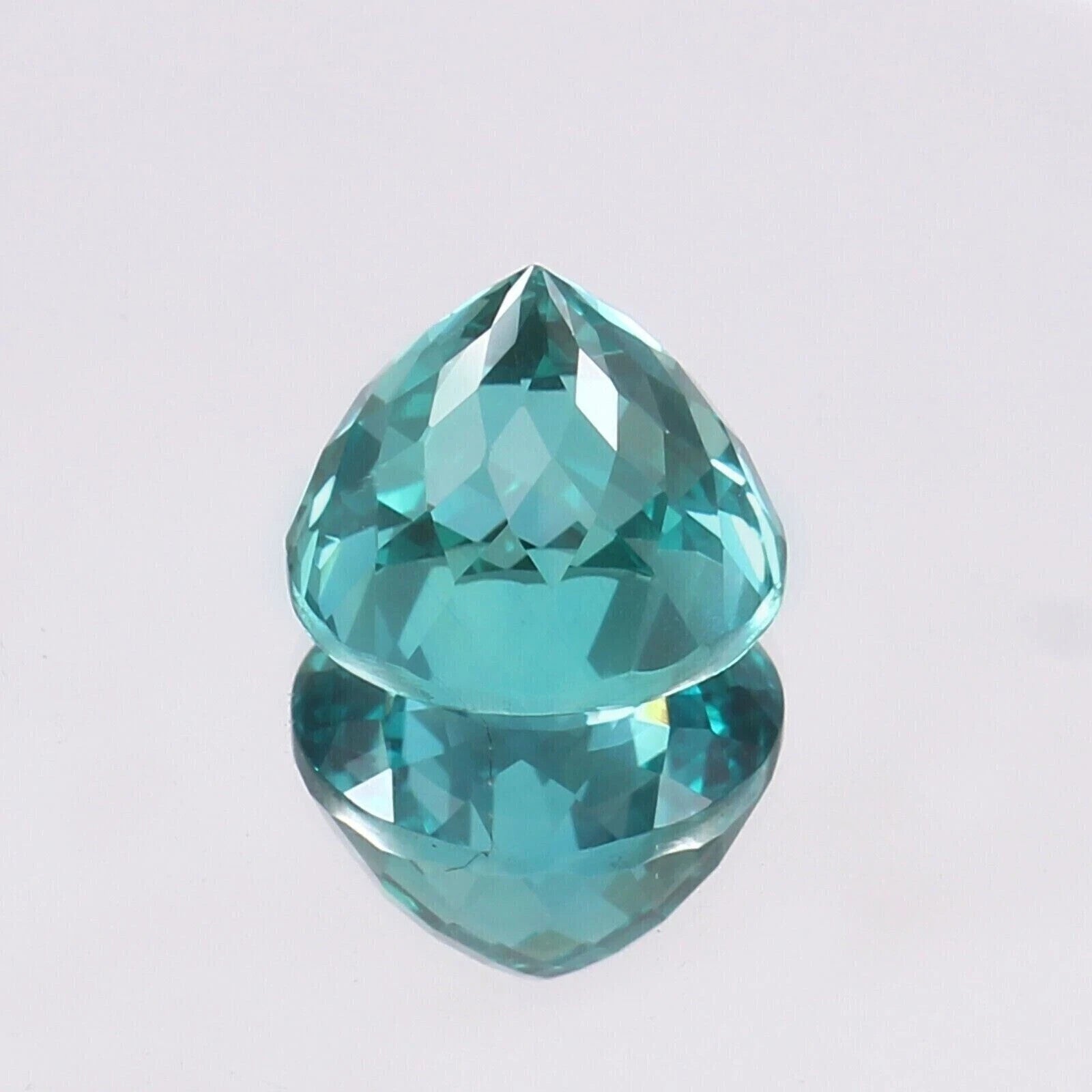 AAA 10 Ct+ Natural Brazil Green Paraiba Tourmaline Loose Round Cut Gemstone