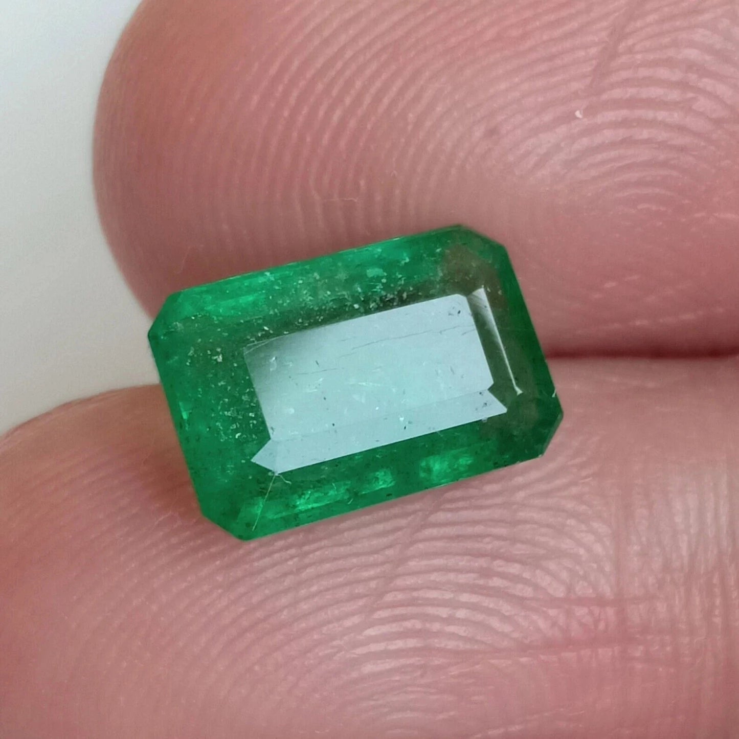 Natural Colombian Green Emerald 8.80 Ct Emerald Cut Loose Gemstone GIE CERTIFIED