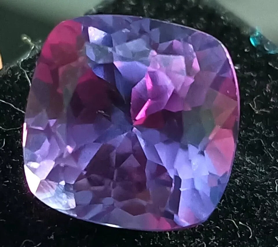 80 Ct EGL Certified Natural Alexandrite Color Change Cushion Loose Gemstone