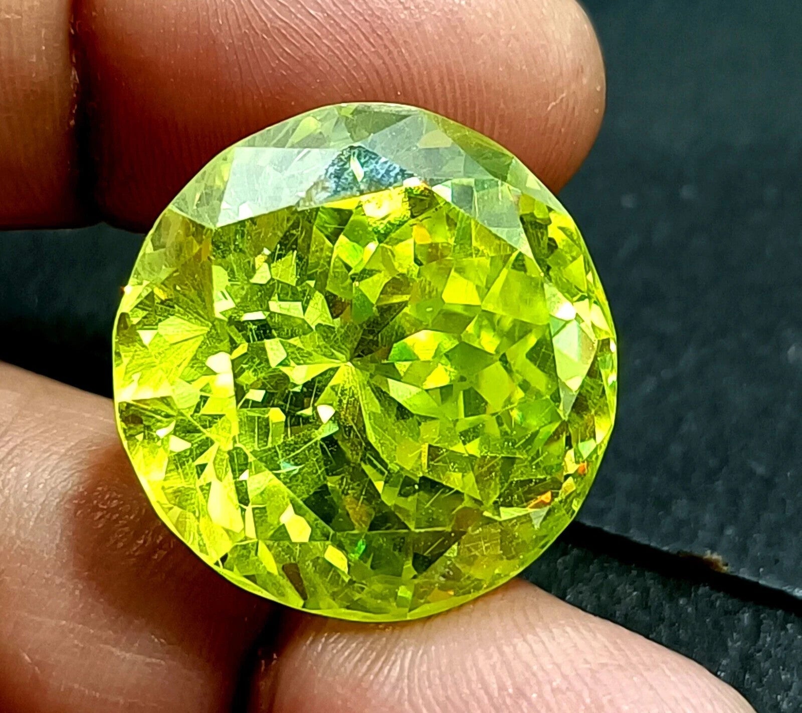 Cambodian Loose 68.5 Ct NATURAL Green Zircon Certified CLASSIC A+ COLOR GEMSTONE