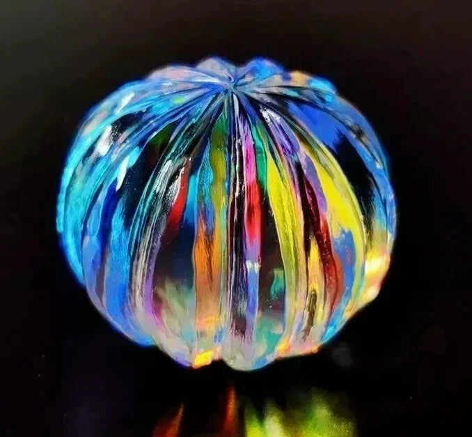 AAA+100 Ct Certified Natural Melon Cut Rainbow Color Best Mystic Quartz Gemstone