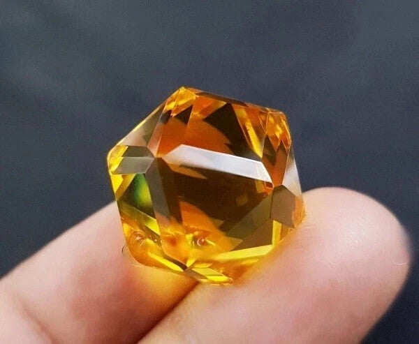 Yellow Color Citrine Natural 50.87 Ct Fancy Cut Brazilian Pendant Size Gemstone