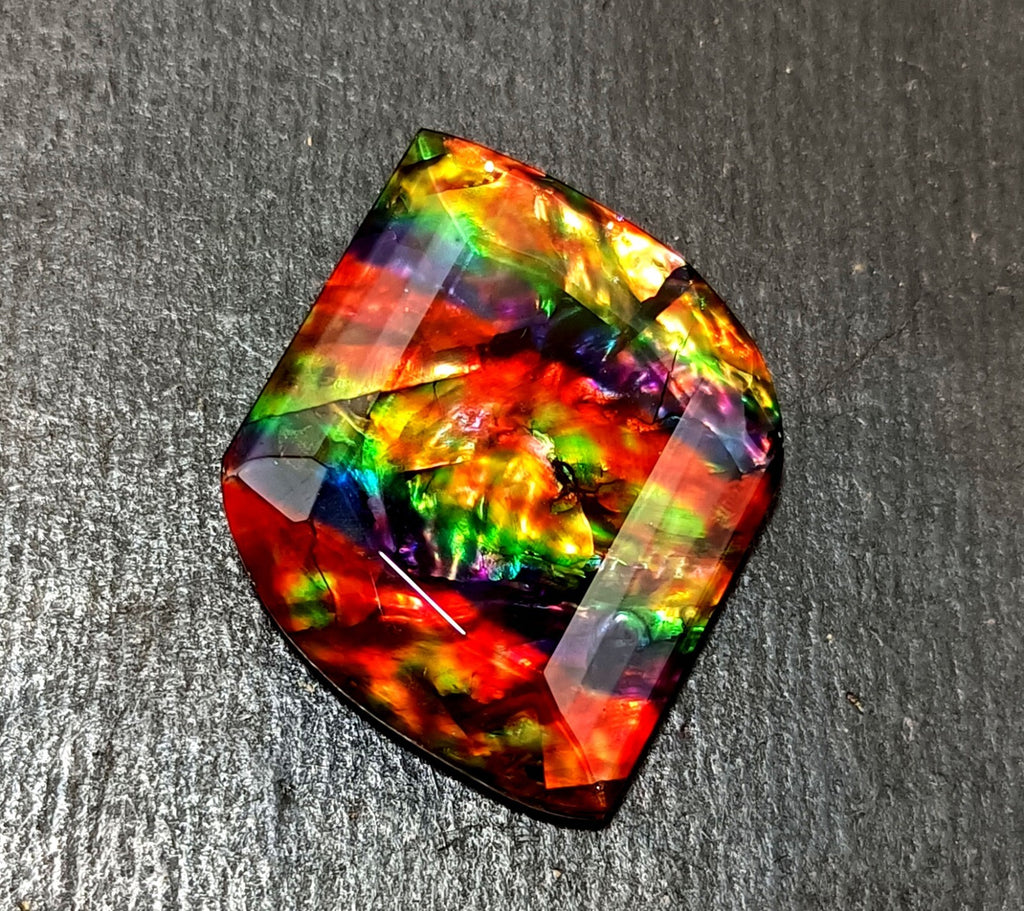 54.5 Ct Natural Ammolite Fancy Opal-Like Organic Doublet Rare Loose GEMSTONE