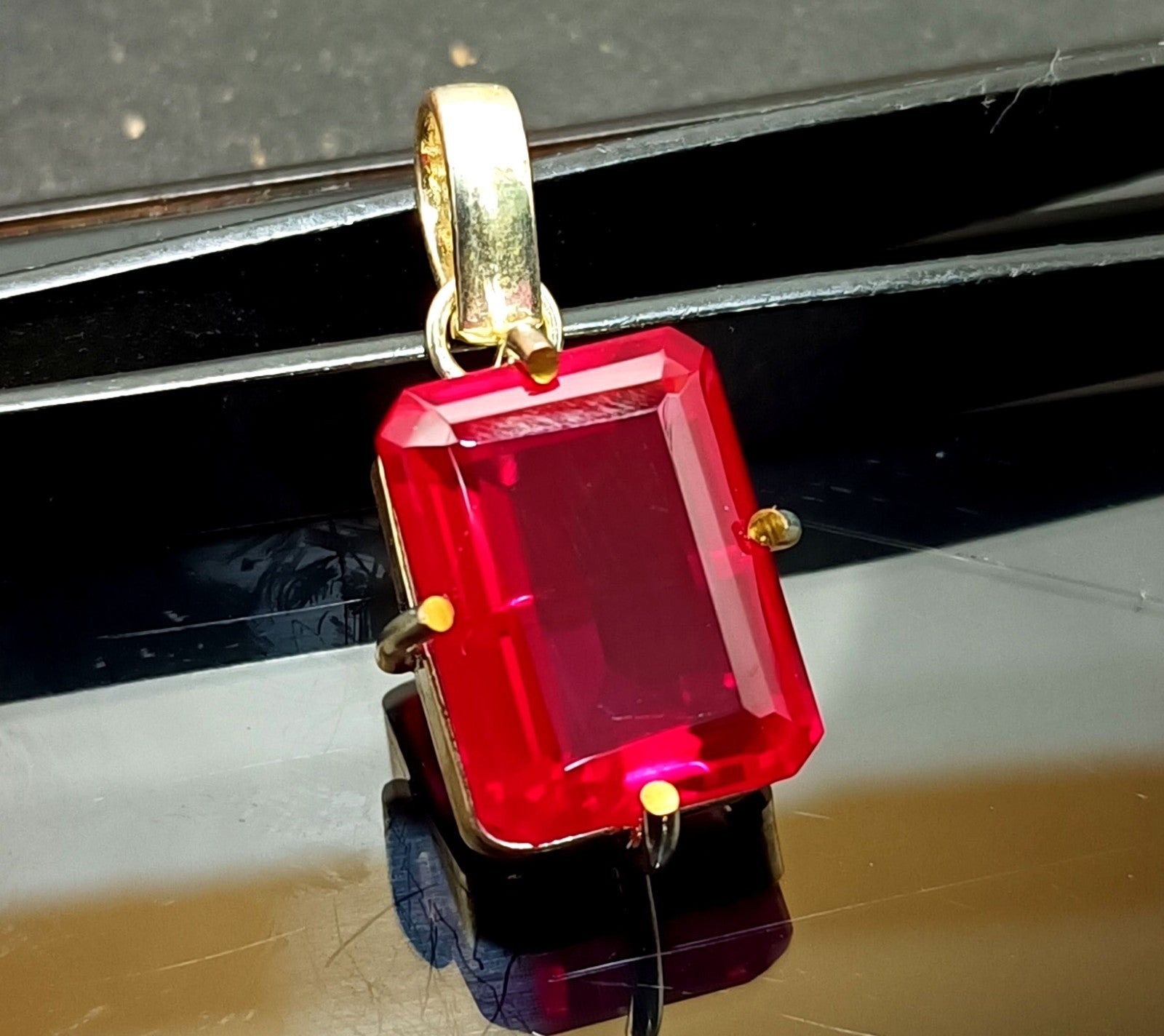 EGL Certified 45.20 Ct Natural RUBY 925 Solid Silver Pendant Loose Gemstone