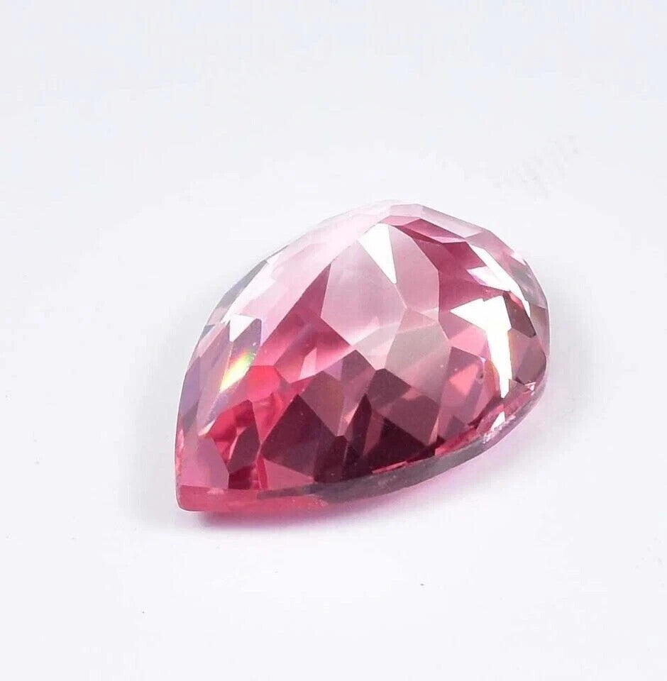 10.00 Ct Flawless Natural Rare Pink Morganite Loose Gemstone Certified Pear