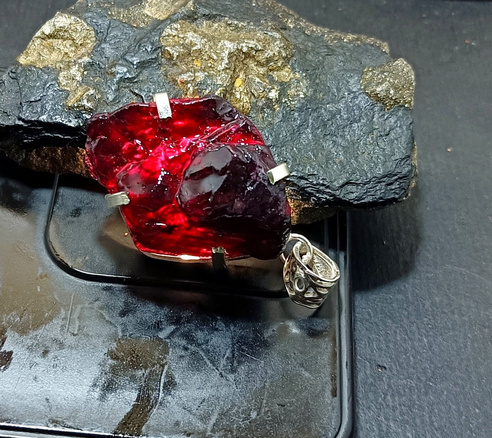 EGL Certified 158.50 Ct Natural PAINITE  Solid Silver Pendant LOOSE Gemstone