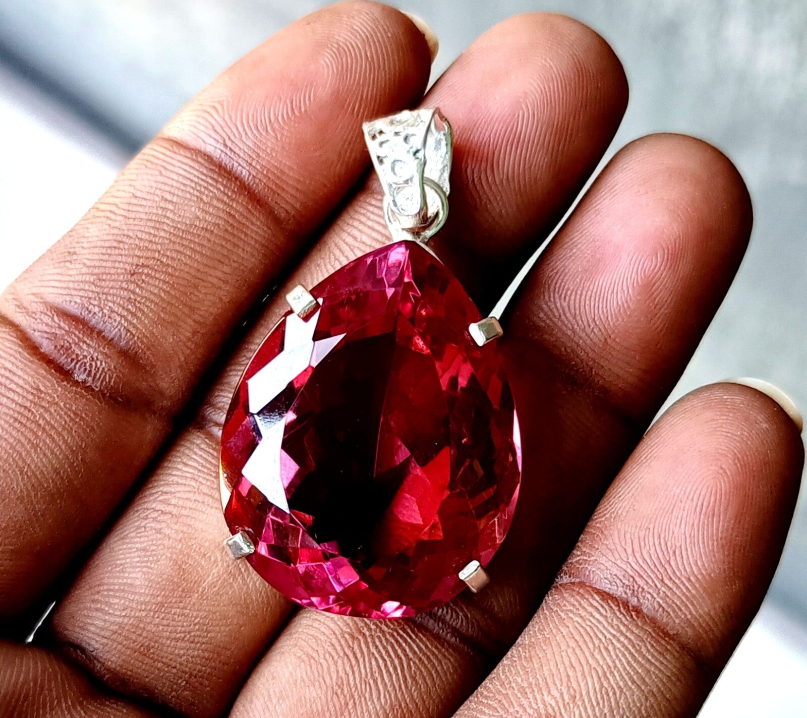 99.10 Ct Natural Zultanite 925 Silver Pear Cut Pendant Loose Gems EGL Certified