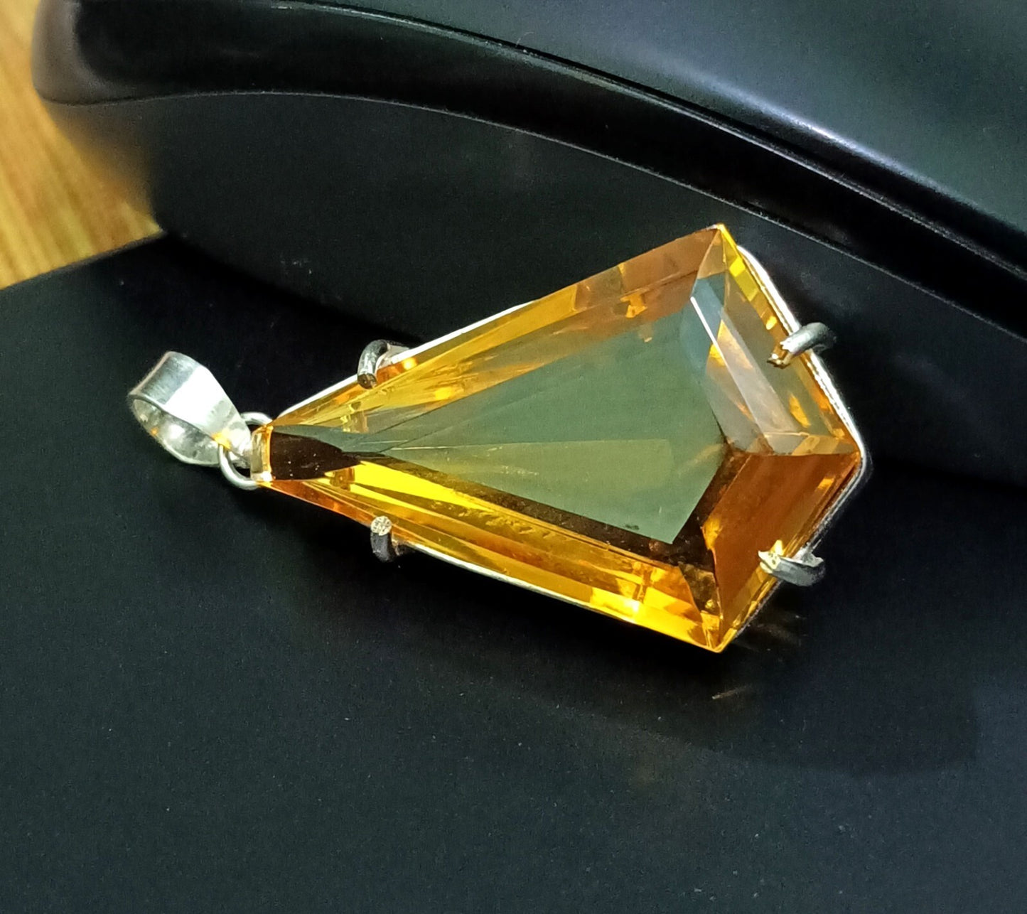 Yellow Fancy Topaz Pendant Certified Natural 63.55 Ct Gift For Loved Ones.