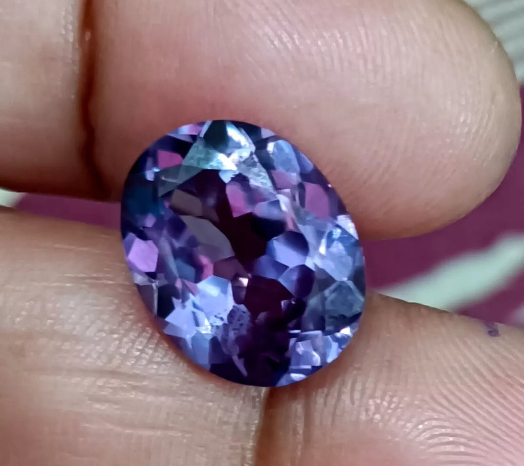 A++ NATURAL Montana Bi-Color Change Alexandrite Oval Cut Loose GEMSTONE 11.85 Ct