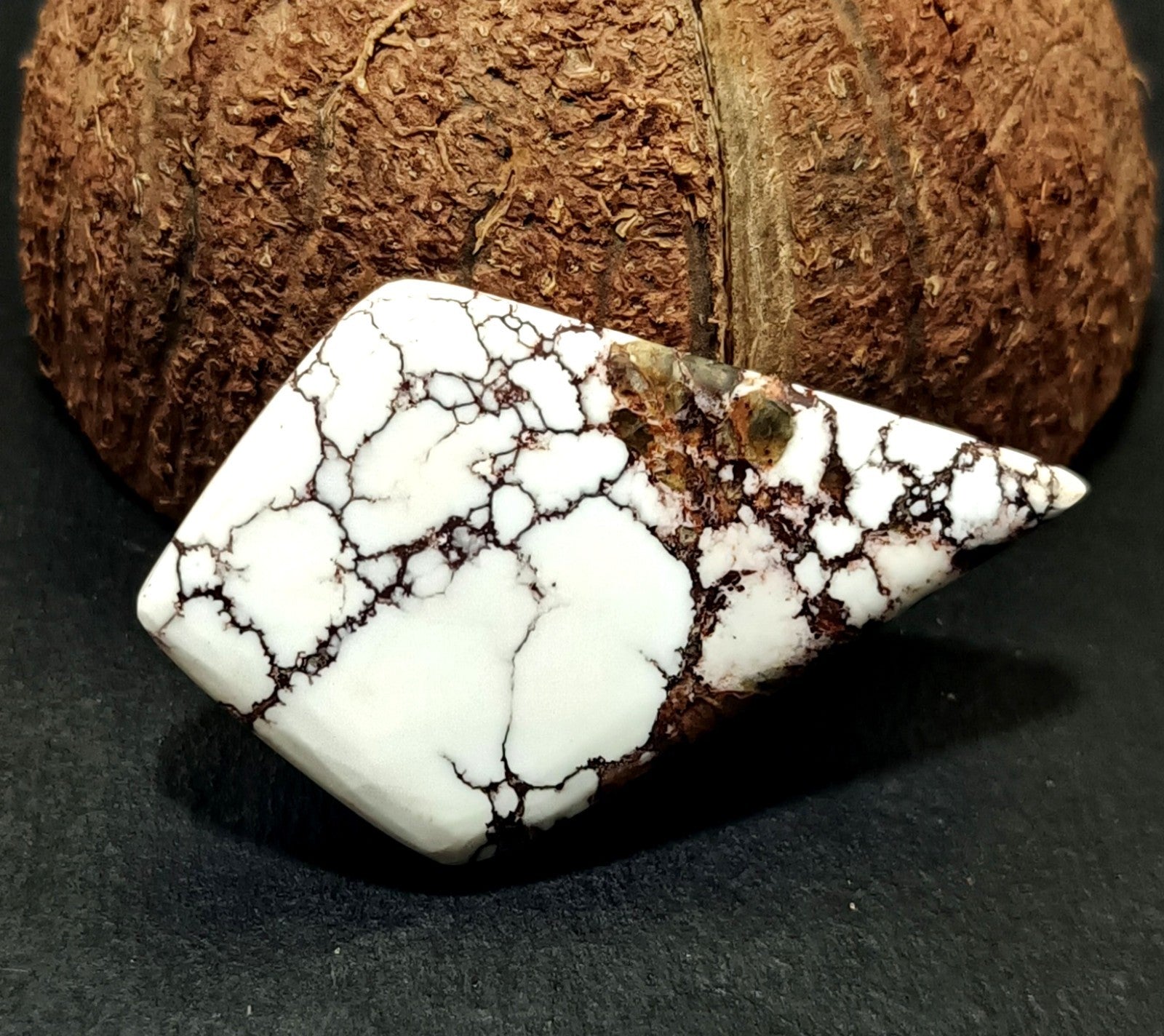 66.95 Ct Natural Turquoise Arizona White Fancy Cut Loose certified Gemstone