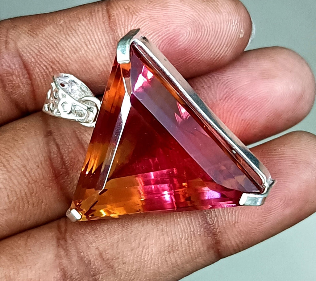 EGL Certified 109.35Ct FANCY Natural Zultanite 925 Silver Pendant Loose Gemstone