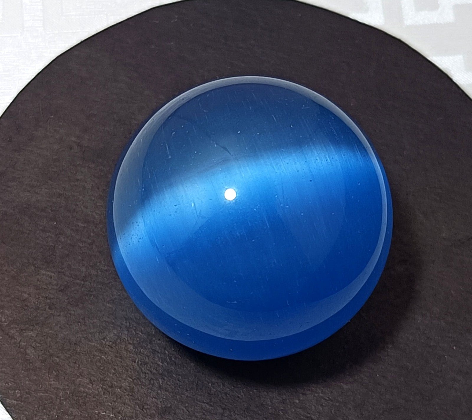 Chrysoberyl 435 Ct Natural BLUE Cats Eye Ball Cut Loose Certified Gemstone