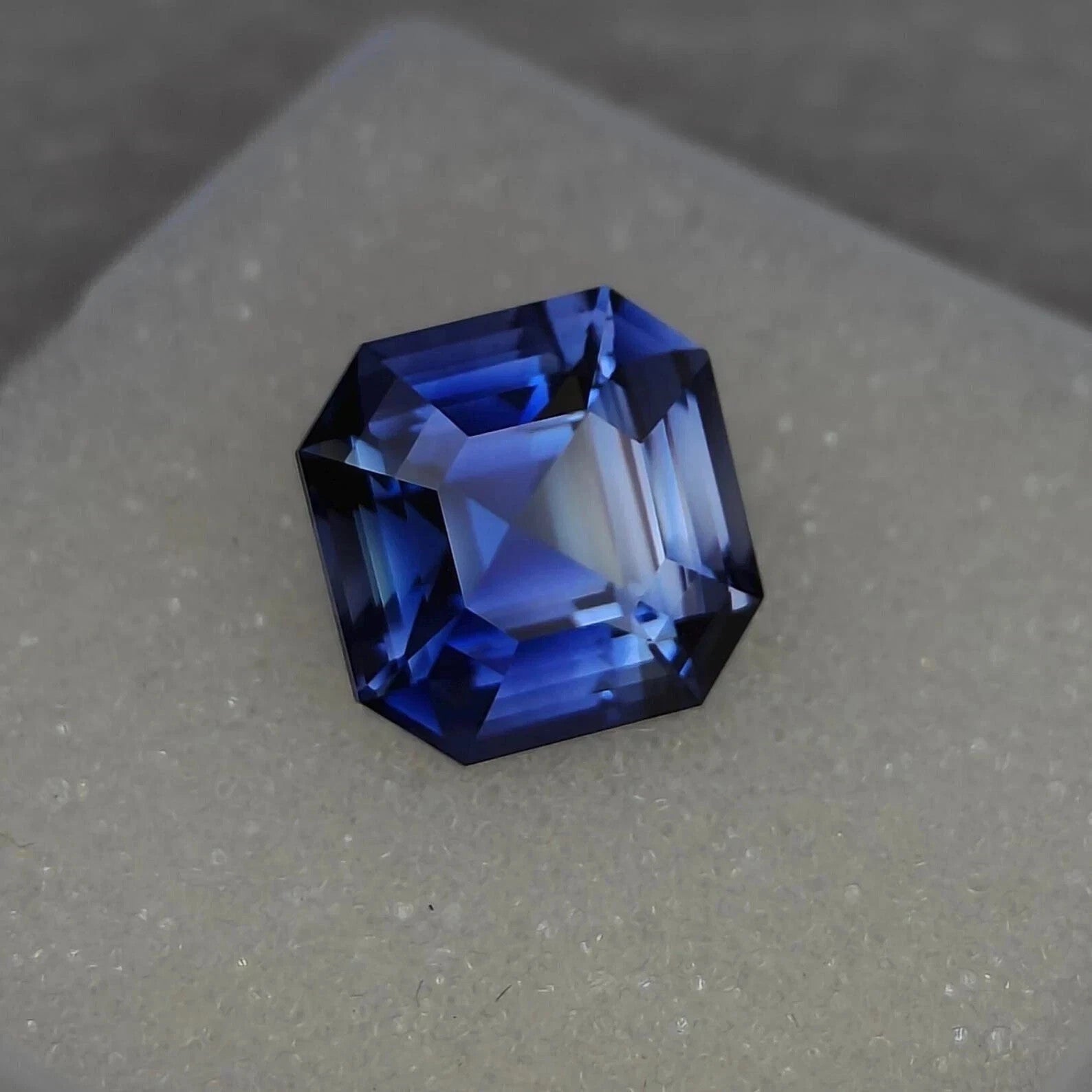 10.23 Ct Natural Kashmir Blue Sapphire Rare Certified Asscher Cut Loose Gemstone