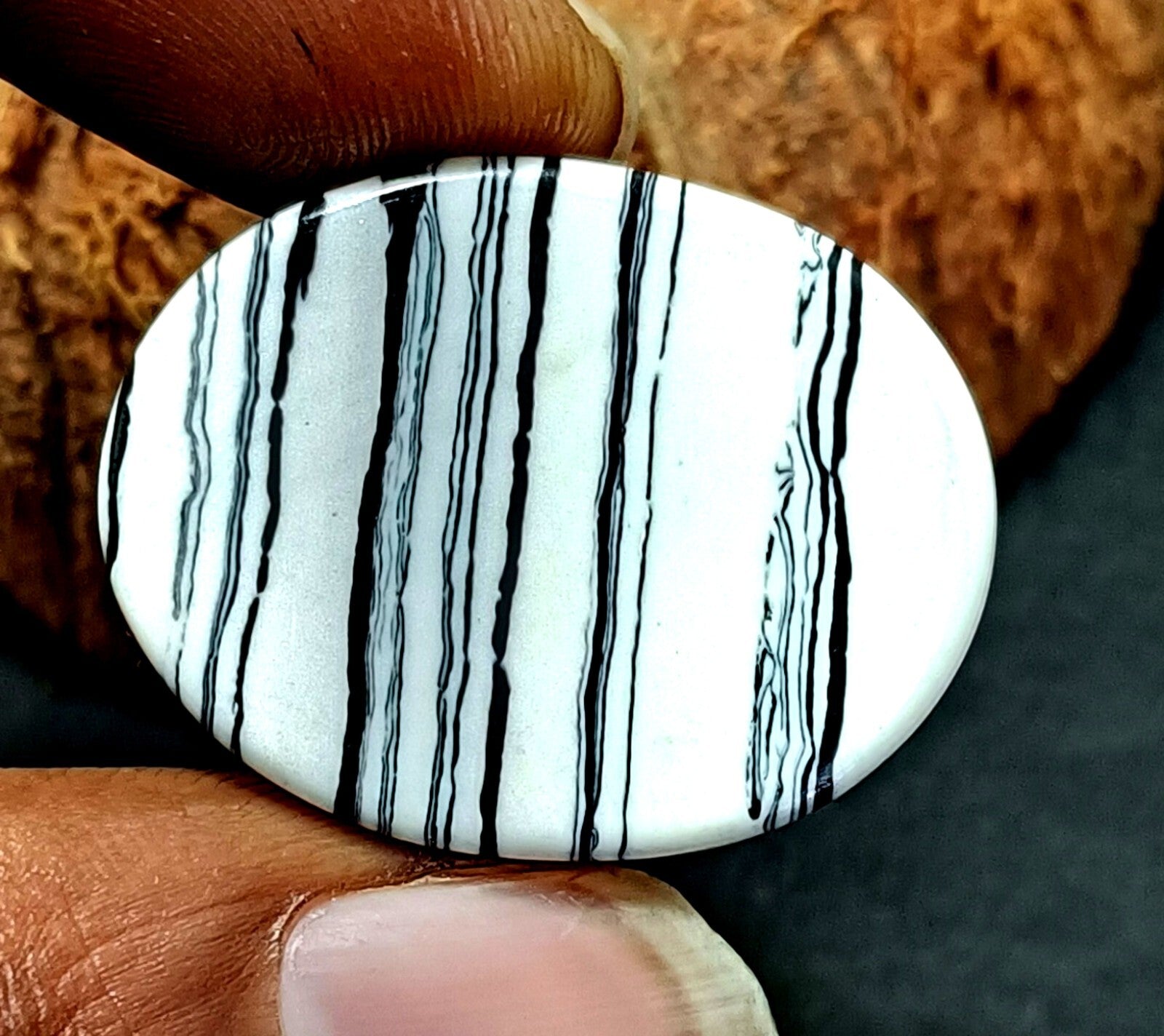 31.95  Ct Natural Turquoise Arizona White oval Cut Loose Gemstone