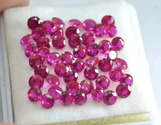 Pink Sapphire Natural Calibrated Round 6 mm 15 Pcs Lot jewelry Making Gemstone
