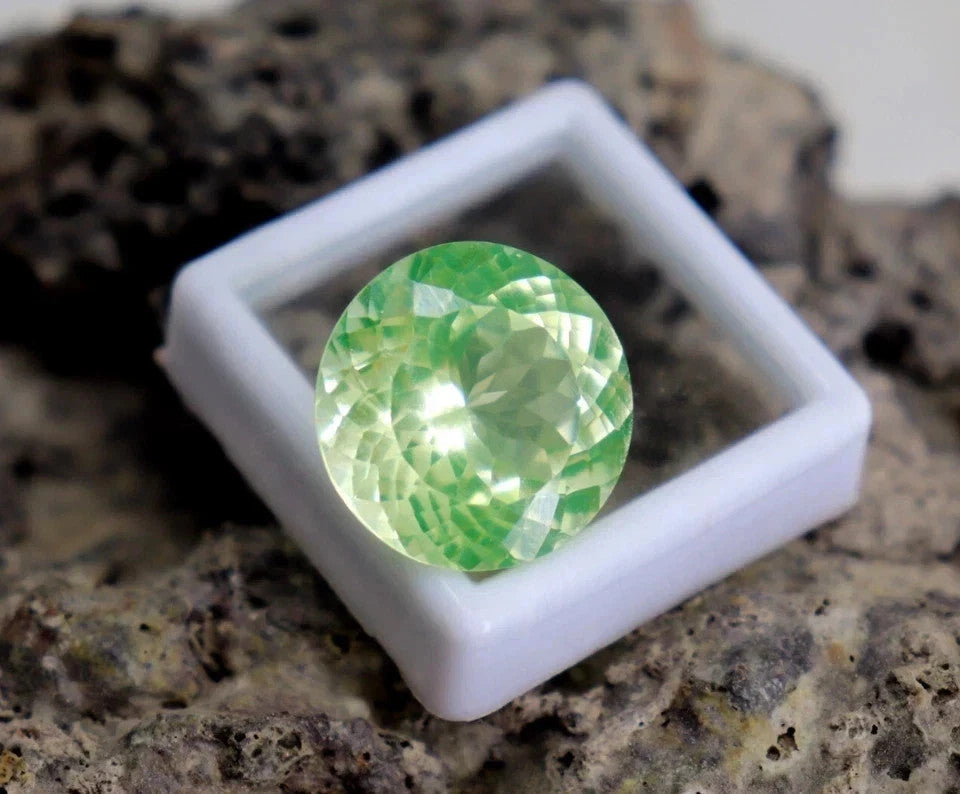 9 Ct Natural Parti Sapphire Round Cut Certified Sri Lanka Loose Gemstone