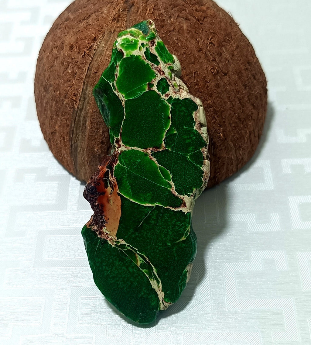 111.65 Ct Natural Arizona Superior green Turquoise Slab Rough Certified Gemstone